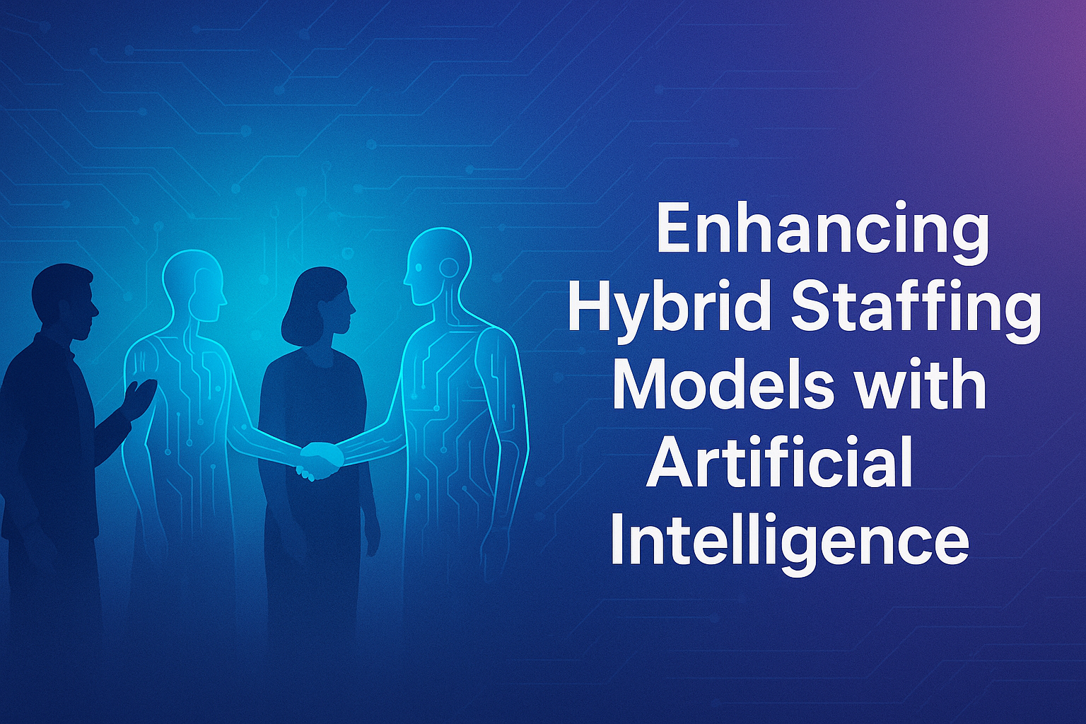 Enhancing hybrid staffing models with artificial intelligence
